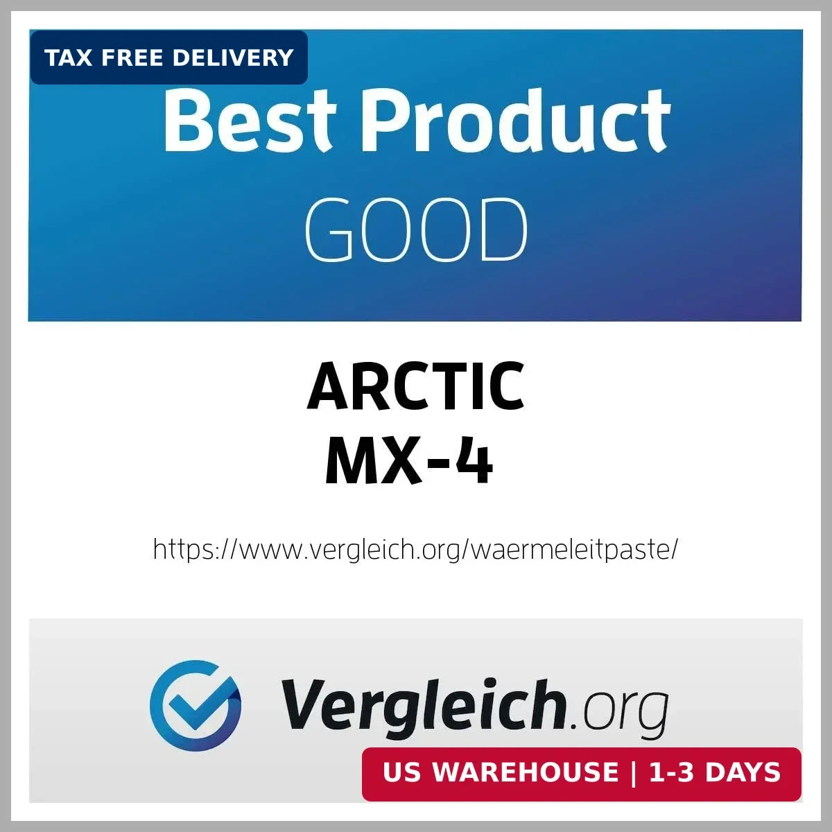 ARCTIC MX-4 (incl. Spatula, 4 g) - Premium Performance Thermal Paste for All Pro