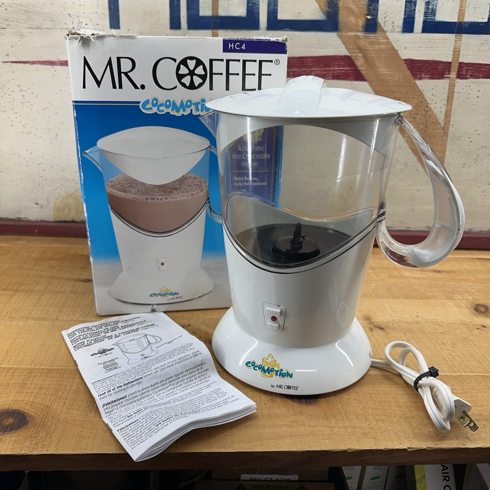 Cocomotion Hot Chocolate Maker by Mr. Coffee Automatic 4 Cup Model HC4