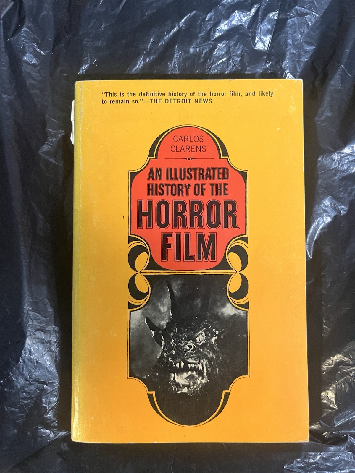 1968 Illustrated History Of The HORROR FILM Carlos Claren Paperback Book Monster