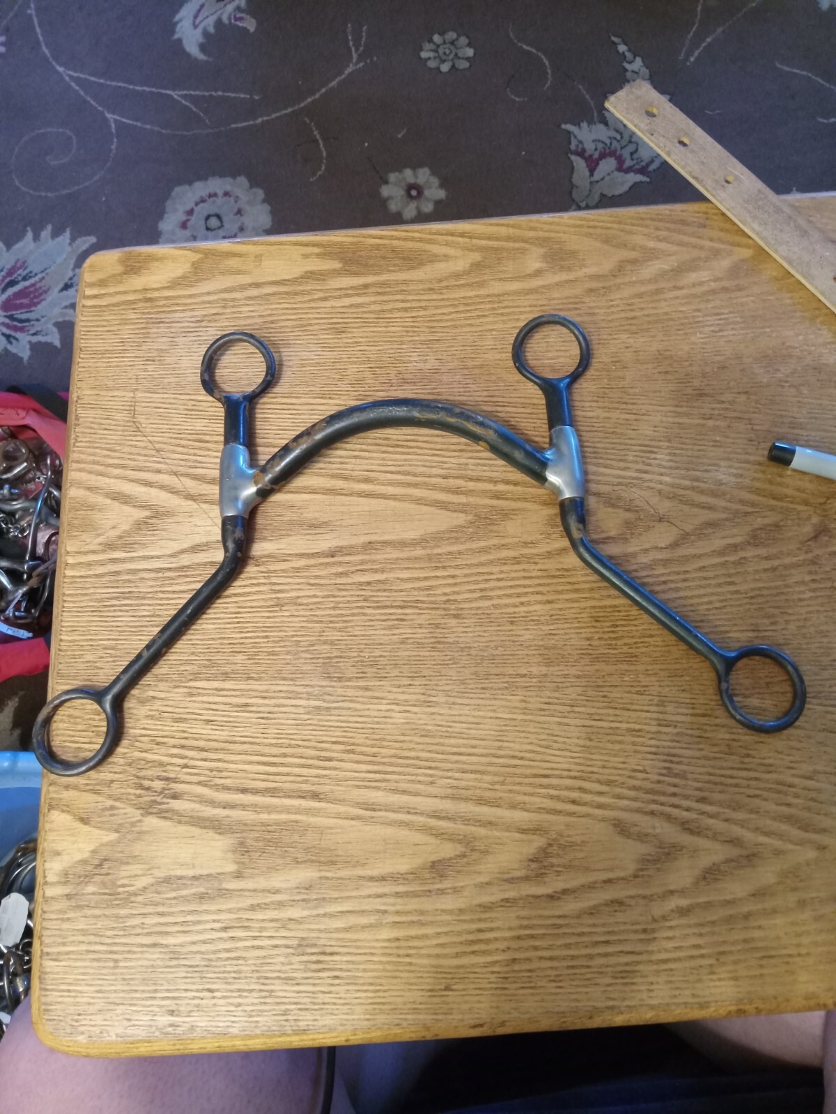 Mick Hobbs bit Sweet Iron Arched mullen Mouth 5 in roping reining cutting