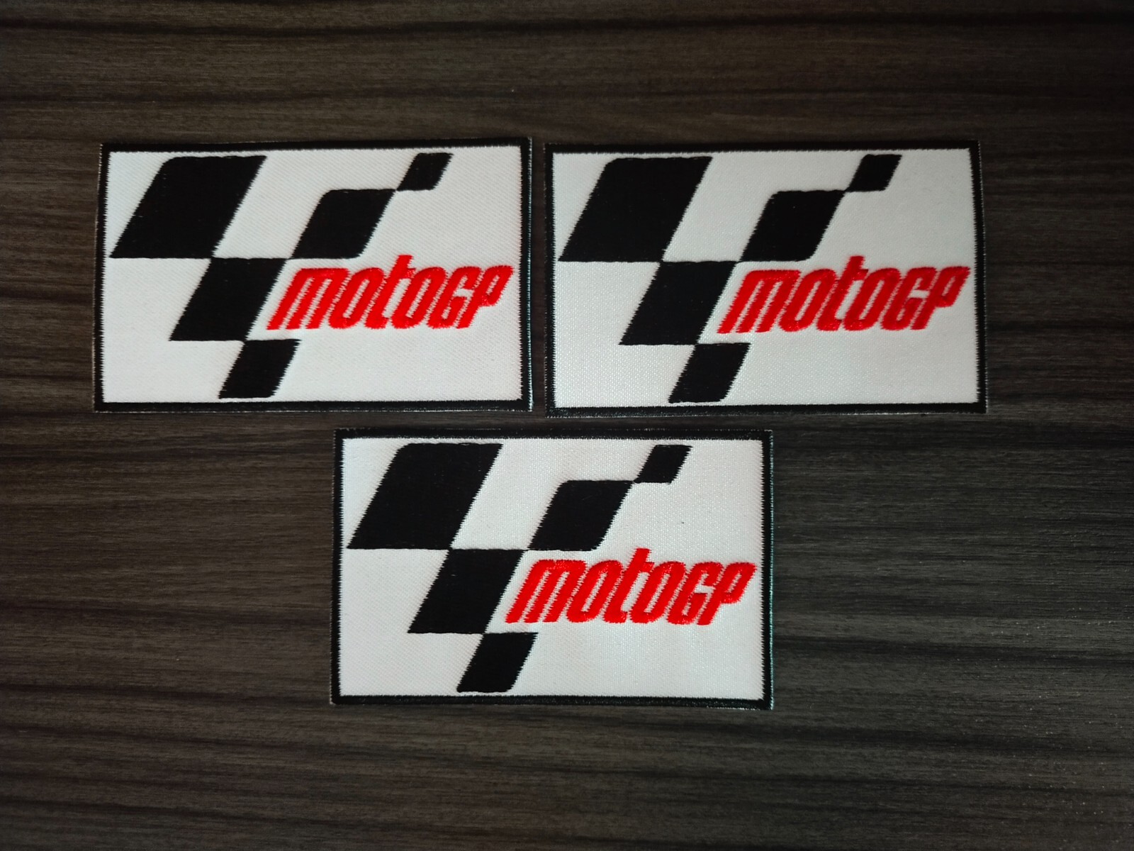 3pcs FLAG OF MOTORGP MOTORCYCLES Iron on Patch or Sew Embroidered on fabric