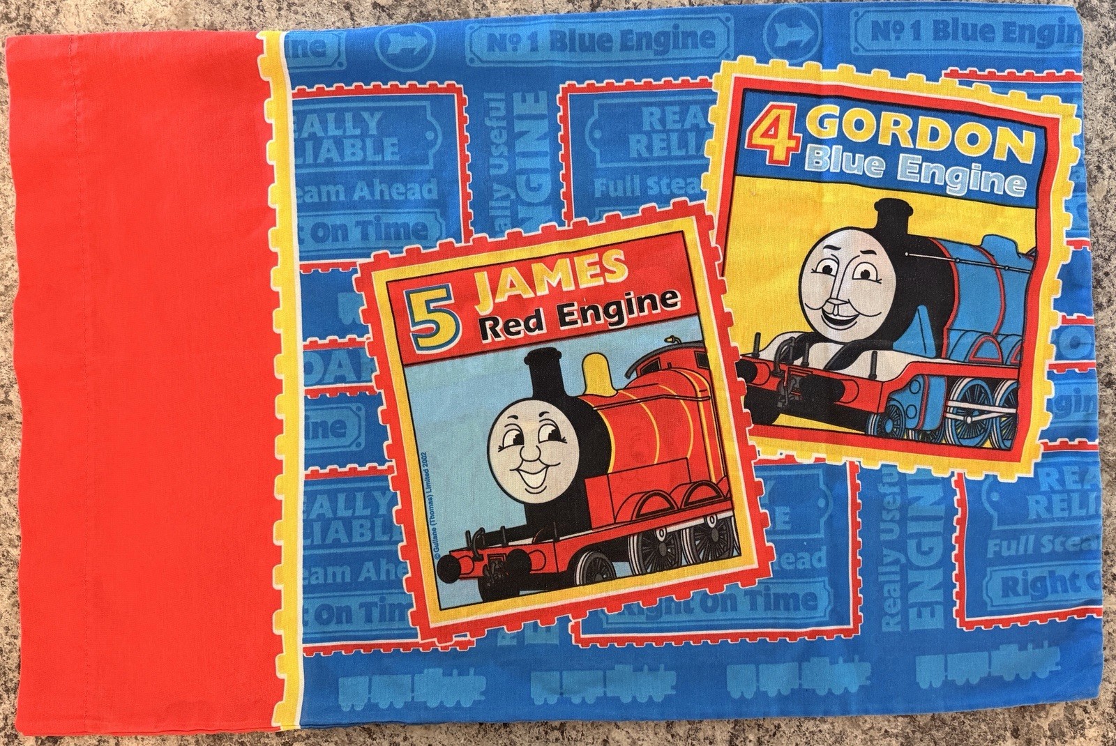Vintage Thomas The Tank Engine Standard Sized Pillowcase