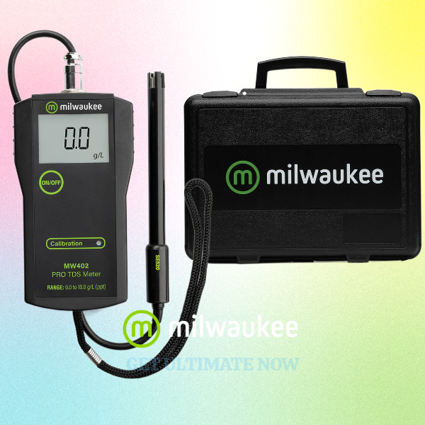 Milwaukee MW402 PRO High Range Total Dissolved Solids Meter with Hard Carrying C