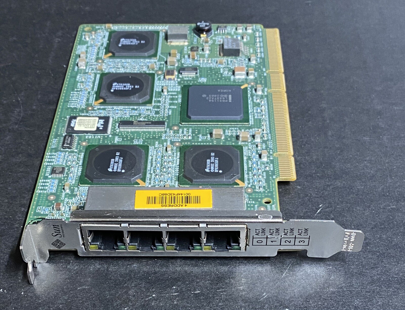 Sun Microsystems 501-6738 Quad Port Gigaswift PCI Ethernet Adapter X4445A Tested