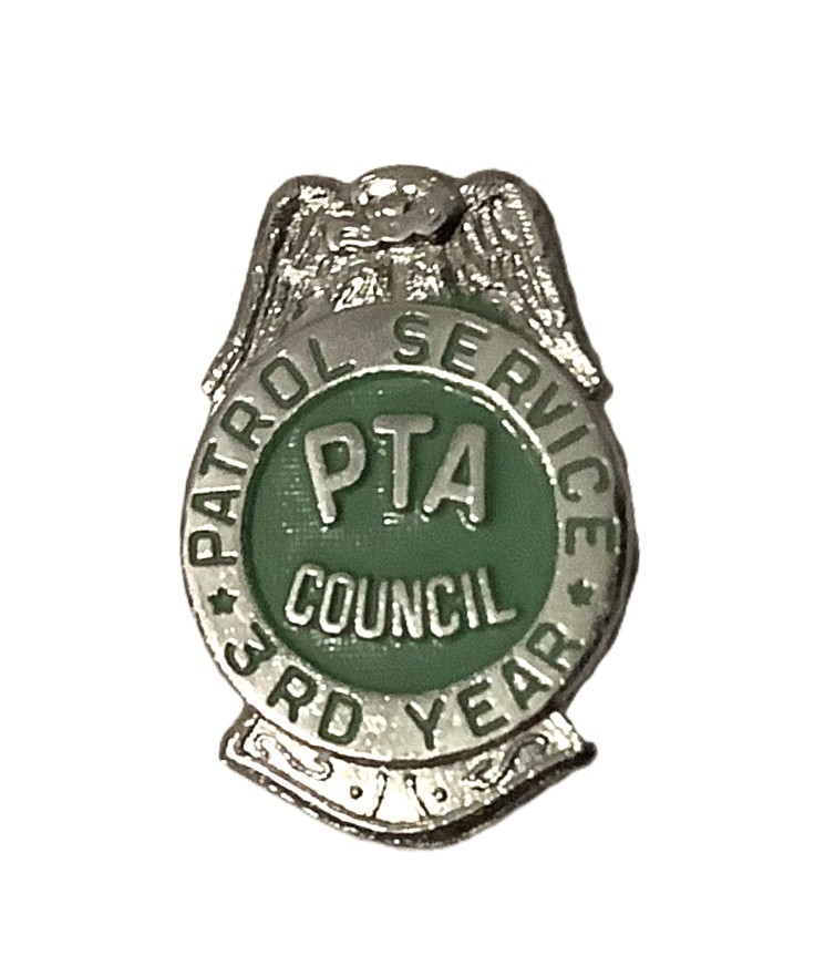 PTA Council - Patrol Service 3rd Year Pin - Vintage