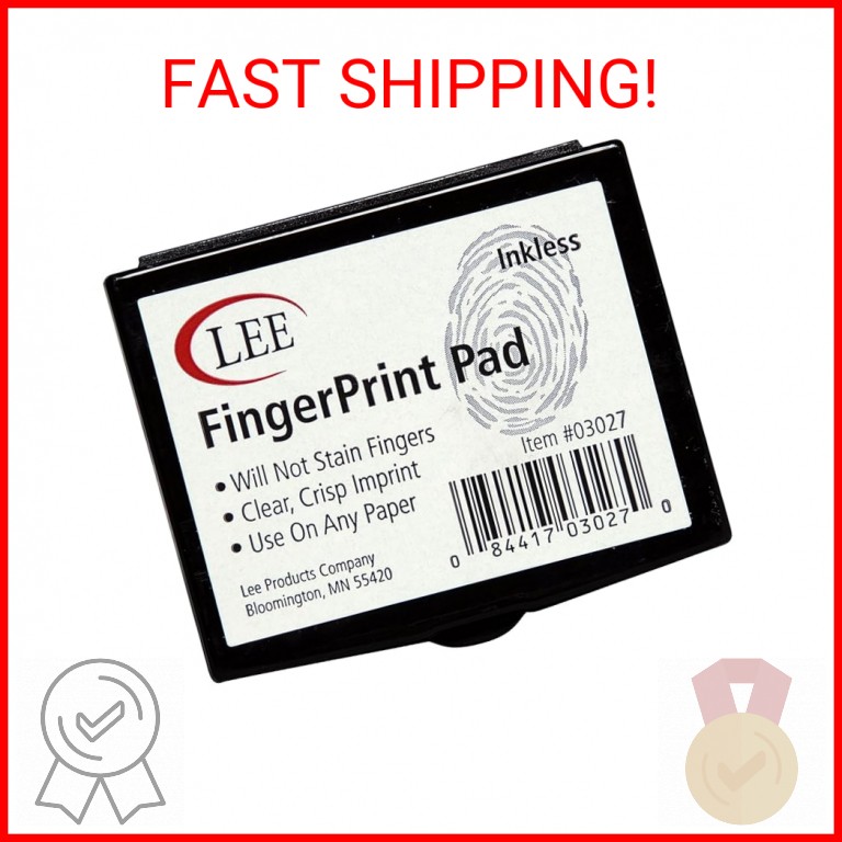 Lee® Fingerprint Ink Pad, Black
