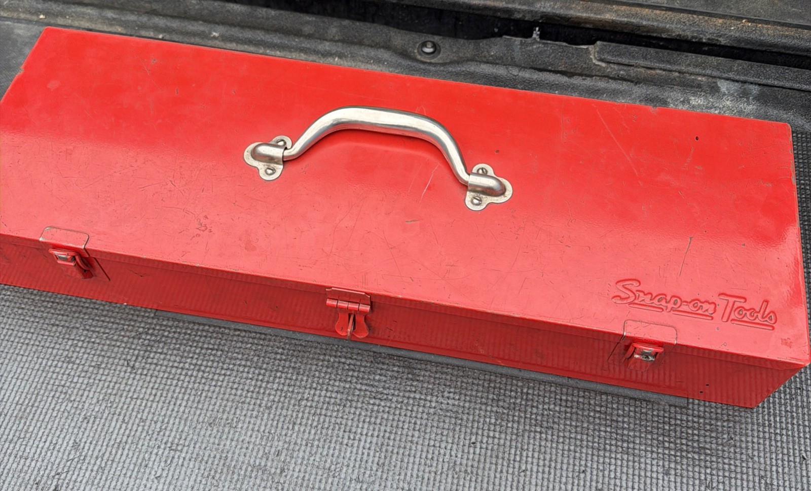 1969 Snap On Tools USA Red Metal Socket Storage Box KRA-280 23-1/8 x 7.5 x 3.75