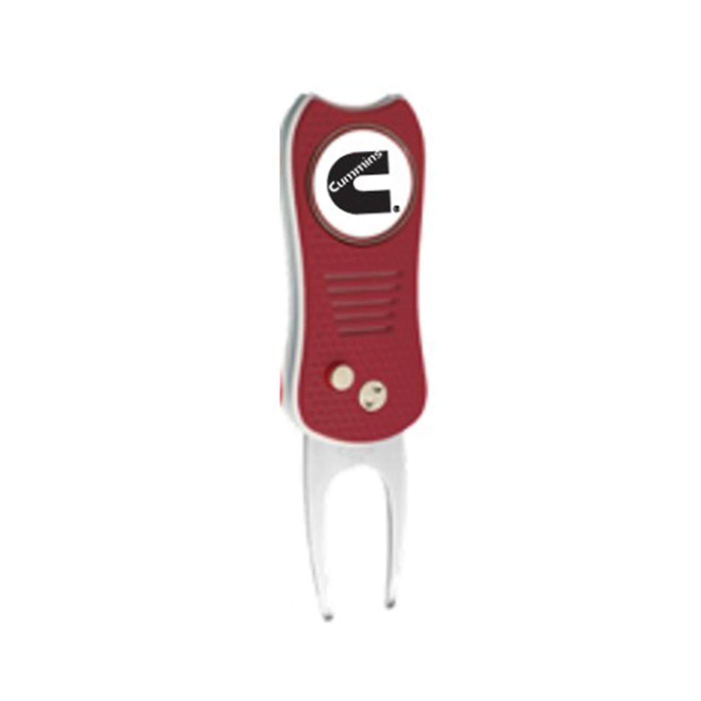 Cummins Diesel Engines Red Golf Switchblade Divot Tool w/ Ball Marker