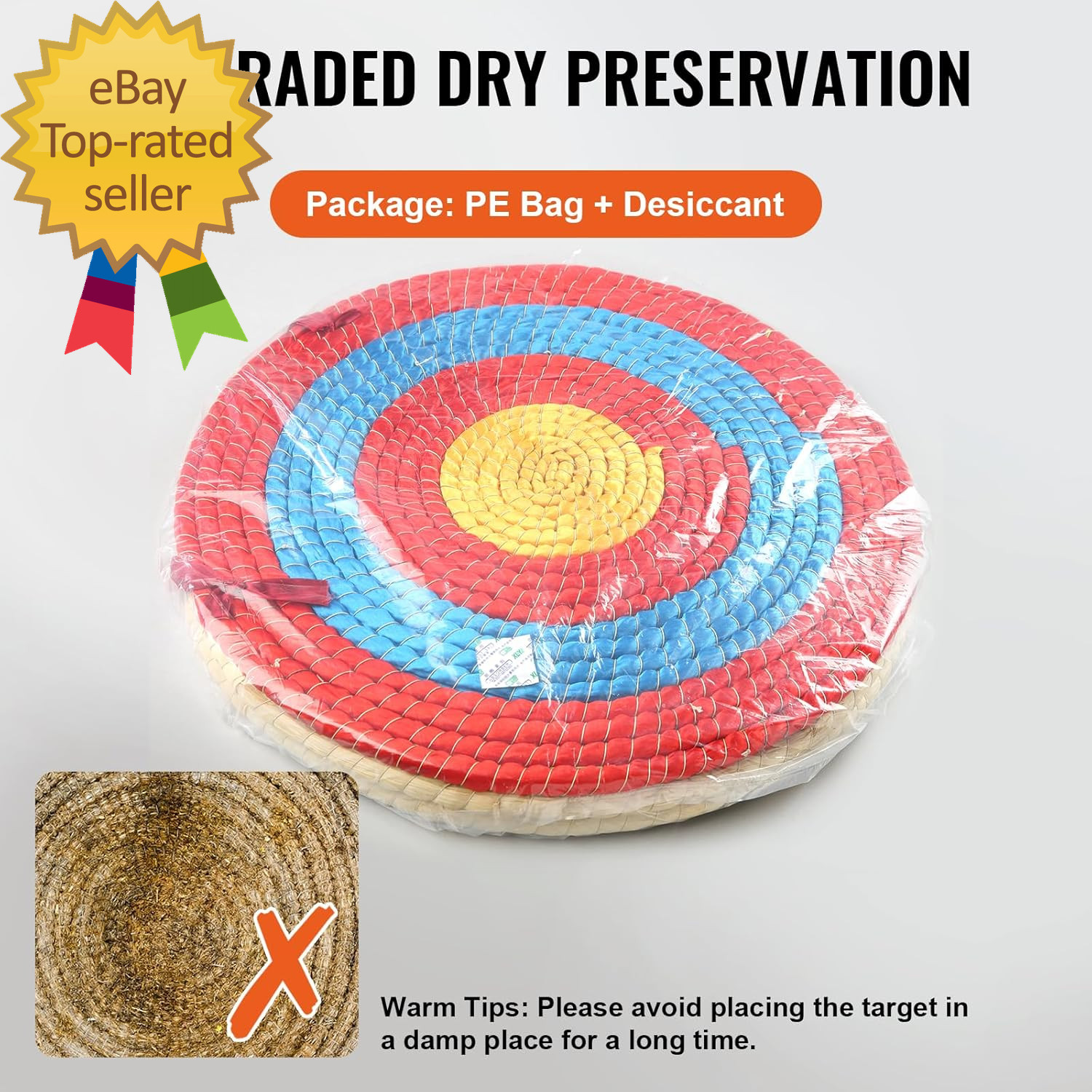 Straw Archery Targets 20 round Archery Target for Backyard Traditional Solid