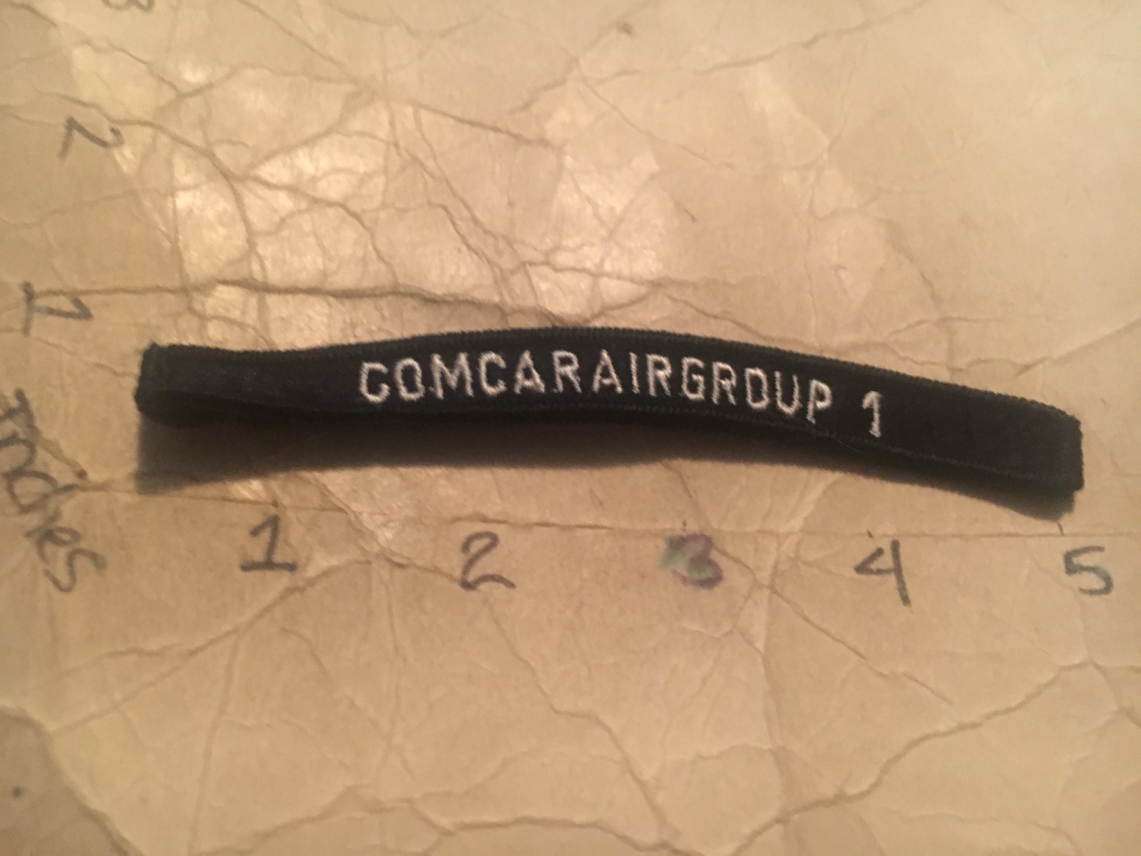 US NAVY SHOULDER STRIP TAB rocker Patch 10/12/25 Comcarairgroup 1