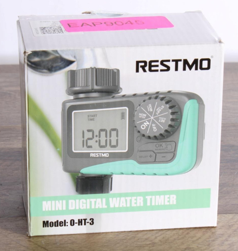 Restmo Mini Digital Water Hose Timer OHT3 Programmable Irrigation Controller