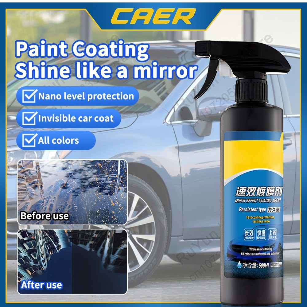 500ML Set Sopam* Car Coating Spray Protection Quick Car Wax Polish Motorcycle