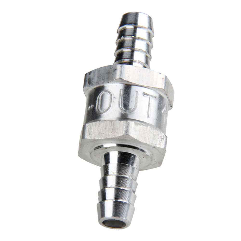 3/8" Fuel Check Valve One Way Inline Non Return Diesel Gasoline Silver 10mm
