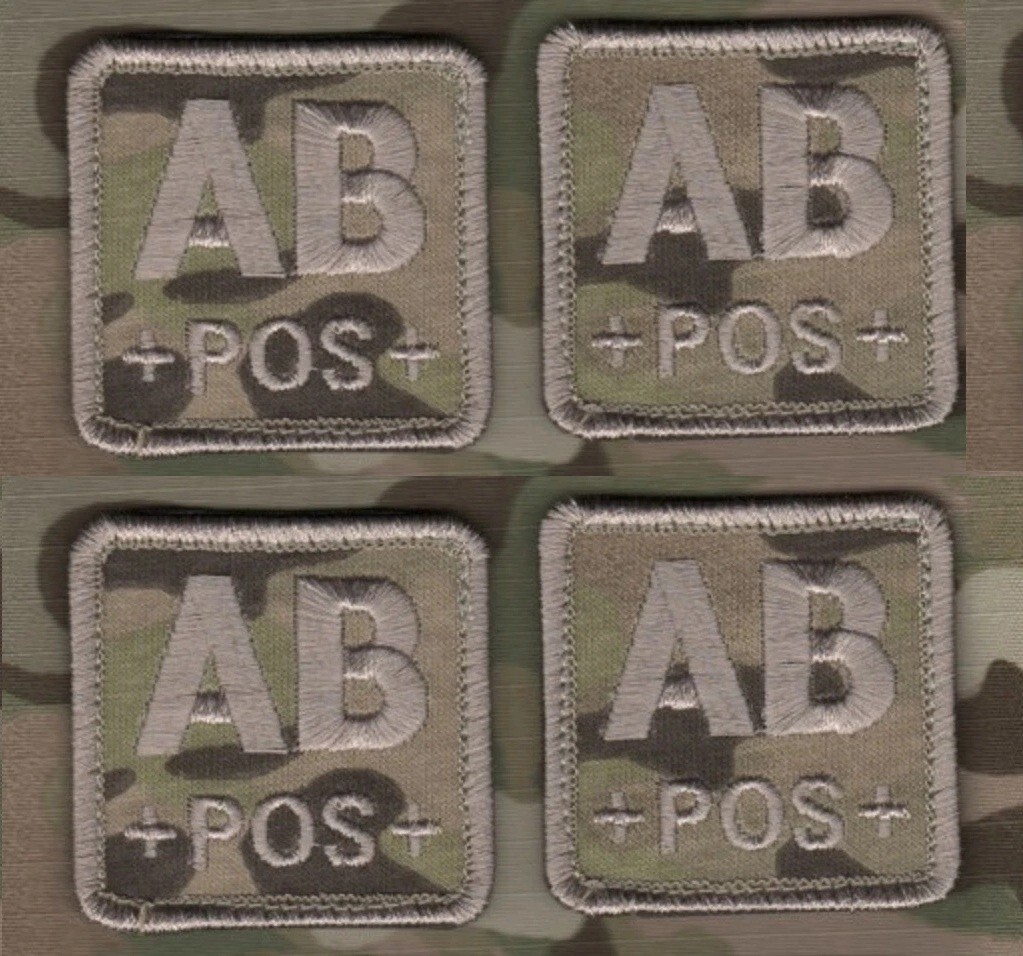 JOINT SP OPS TASK FORCE AFGHANISTAN JSOTF-A BLOOD-TYPE 2" vêlkrö 4-TAB: AB POS+
