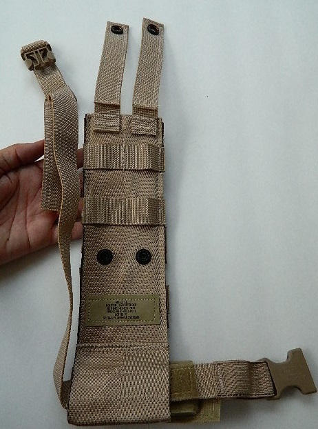 DESERT TAN MILITARY ISSUE MOLLE II HOLSTER / LEG EXTENDER, HOLDS VARIOUS TOOLS!!