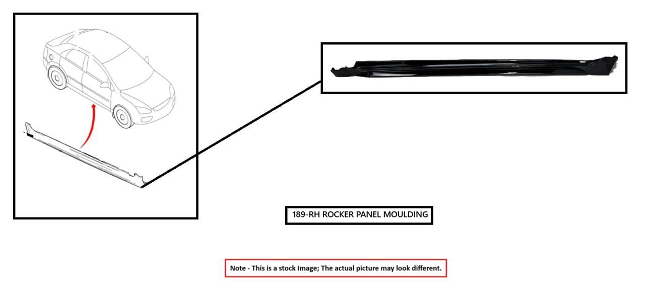 RIGHT GRY ROCKER PANEL MOULDING OEM 2018 JEEP RENEGADE 6MA48U5LAA