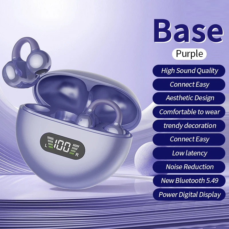 New Sport Earclip Wireless Headphone Bluetooth Earphone Audífonos Bluetooth Inal