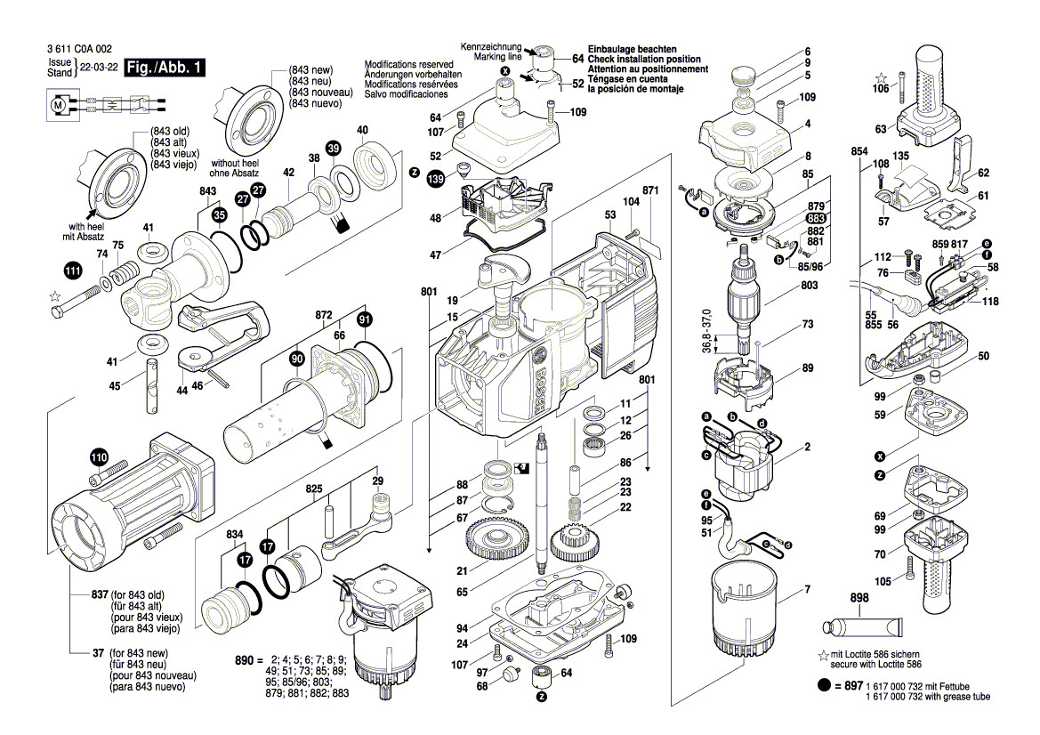 New Genuine Bosch 1610508050 Plug
