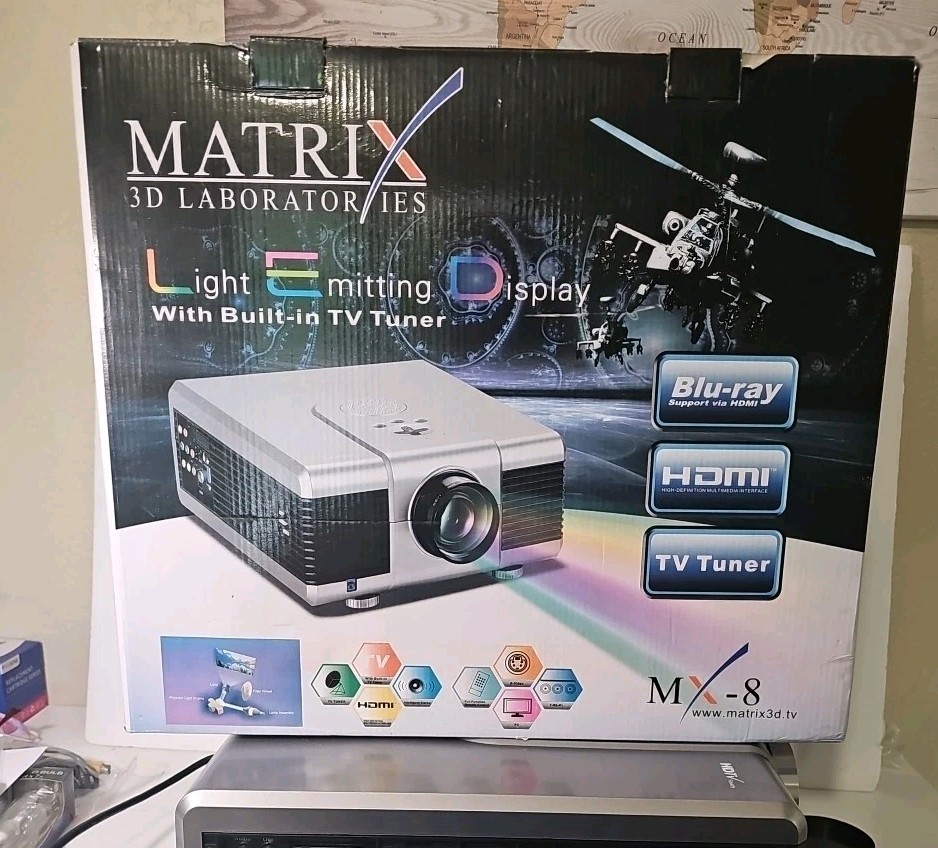 Matrix MX-8 Series 3D Laboratories Projector HDMI LED 1080p HD
