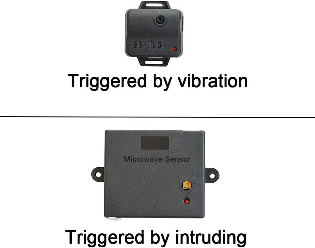 Car Alarm System Security Antitheft with Keyless Entry Kit | Shock Sensor, Micro