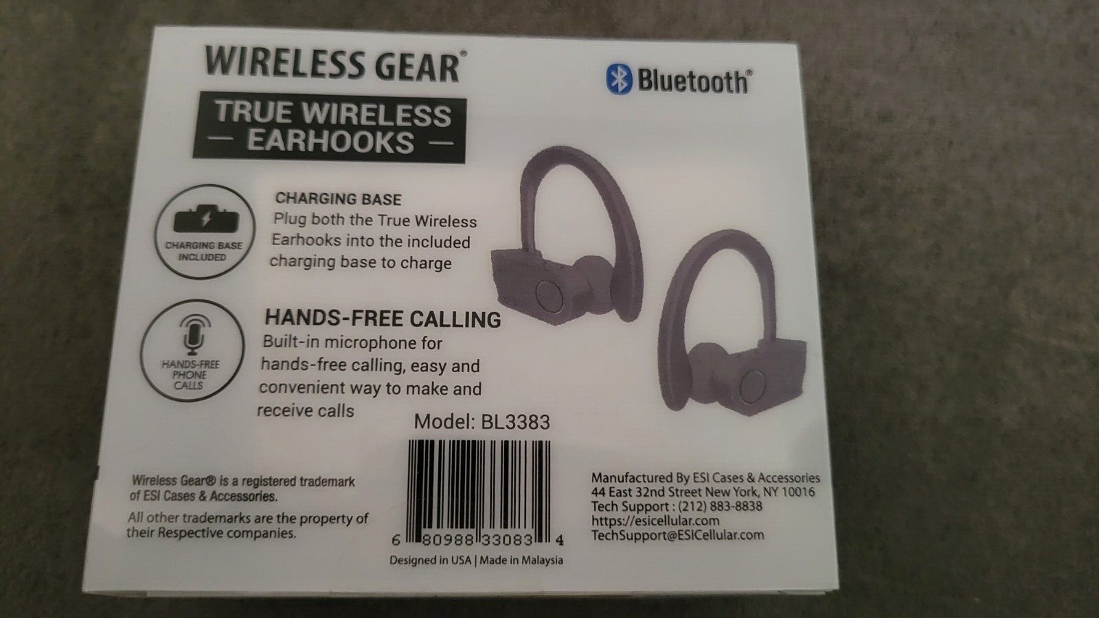 wireless gear bluetooth earhook earphones