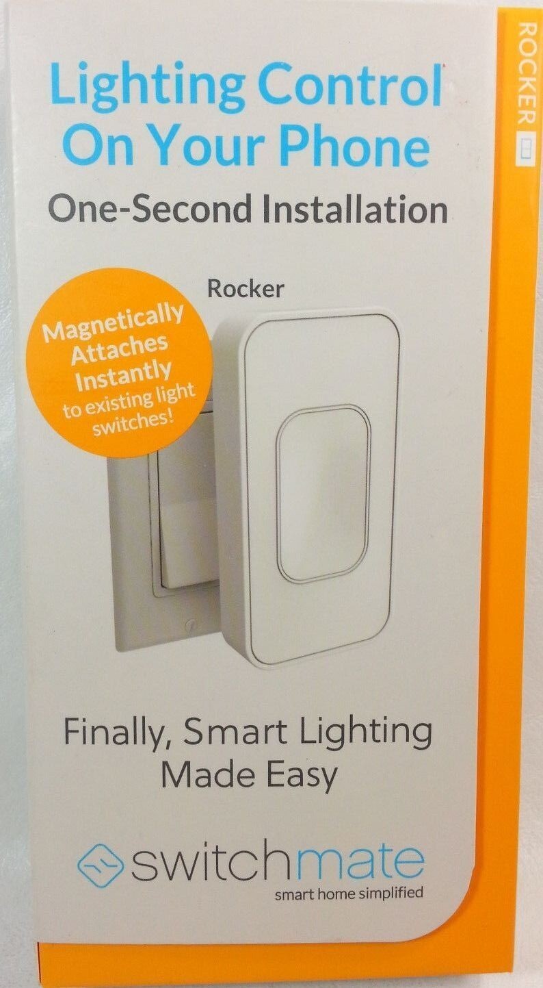 NEW SWITCHMATE ROCKER LIGHT SWITCH CONTROL ON PHONE, Bluetooth, Android/iOS