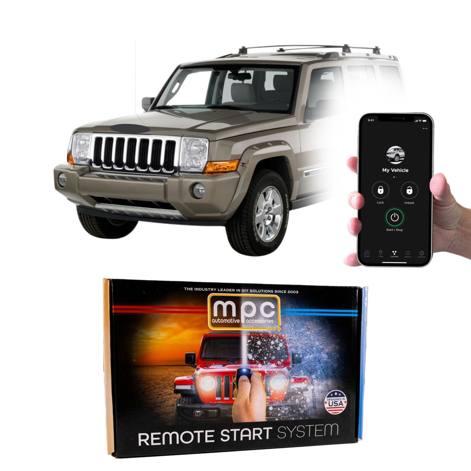 Plug-n-Play SmartPhone Activated Remote Starter For 2008-2010 Jeep Commander