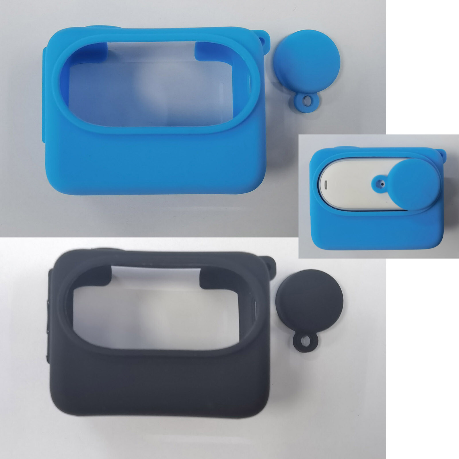 Silicone Protective Case Cover with Strap Camera Accessories For Insta360 GO 3