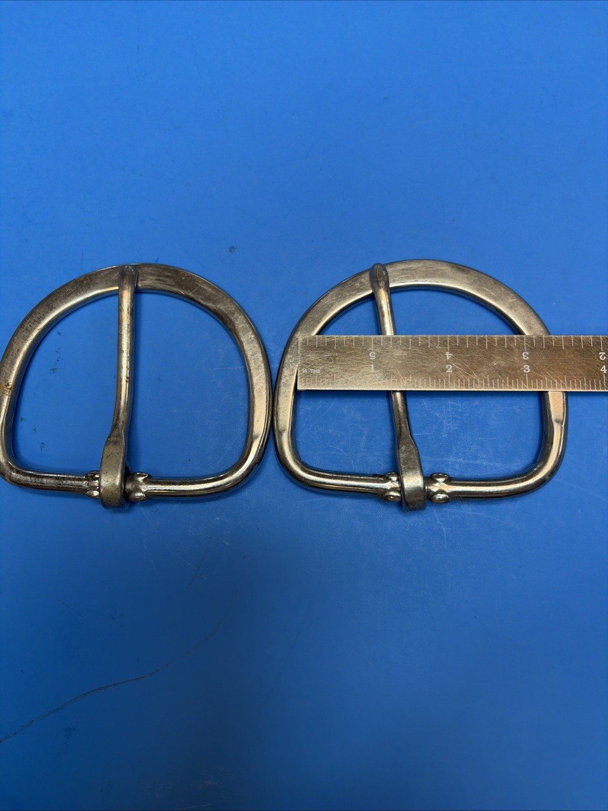 Western Girth Buckles Set Of Two 3 1/4inch