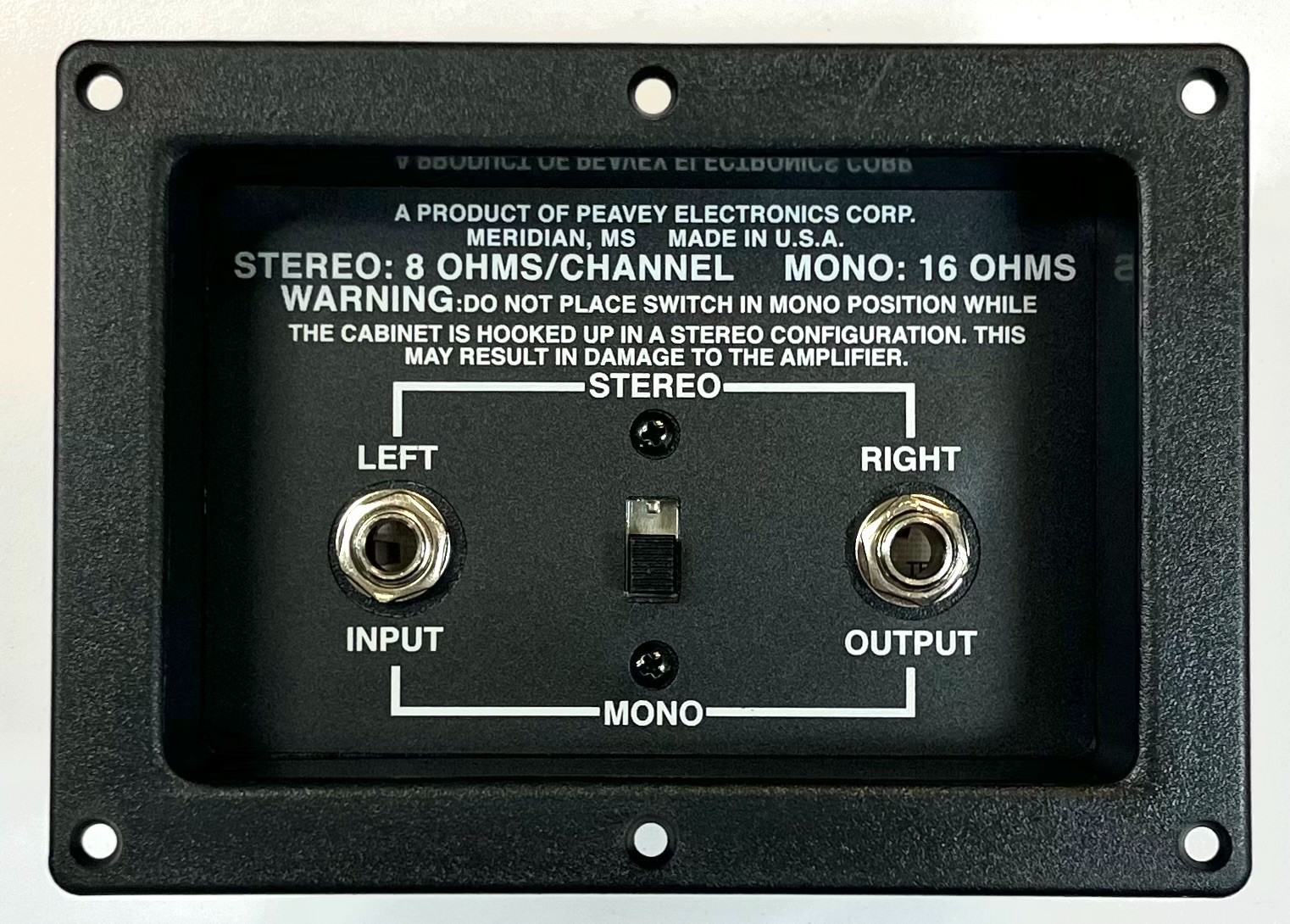 Peavey ST/Mono Input Cup OEM Replacement for 412 & 212 Speaker Cabinets