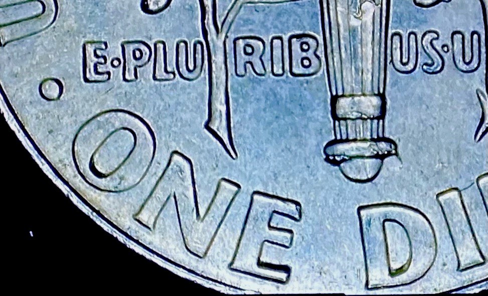 Lot Of (2 ) 2023 Dime Multiple Errors Die Chips And Die Cracks And Doubling