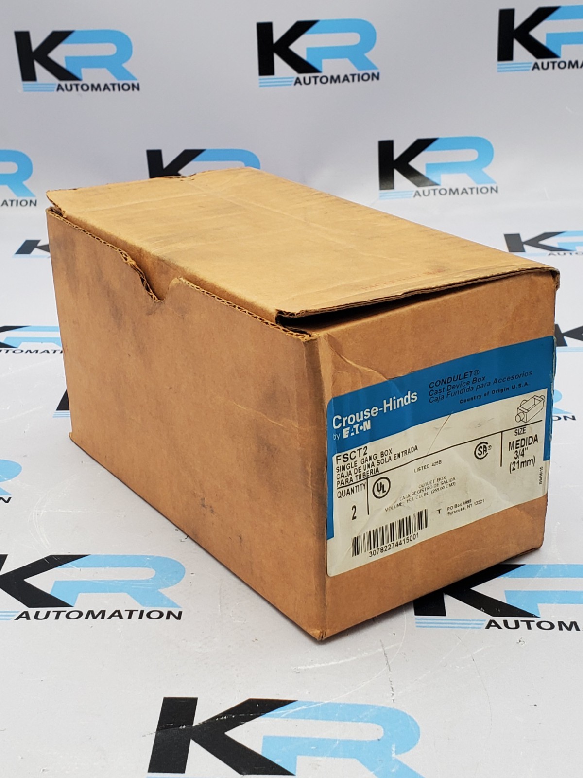 NEW Crouse-Hinds by Eaton FSCT2 Single Gang PK Of 2