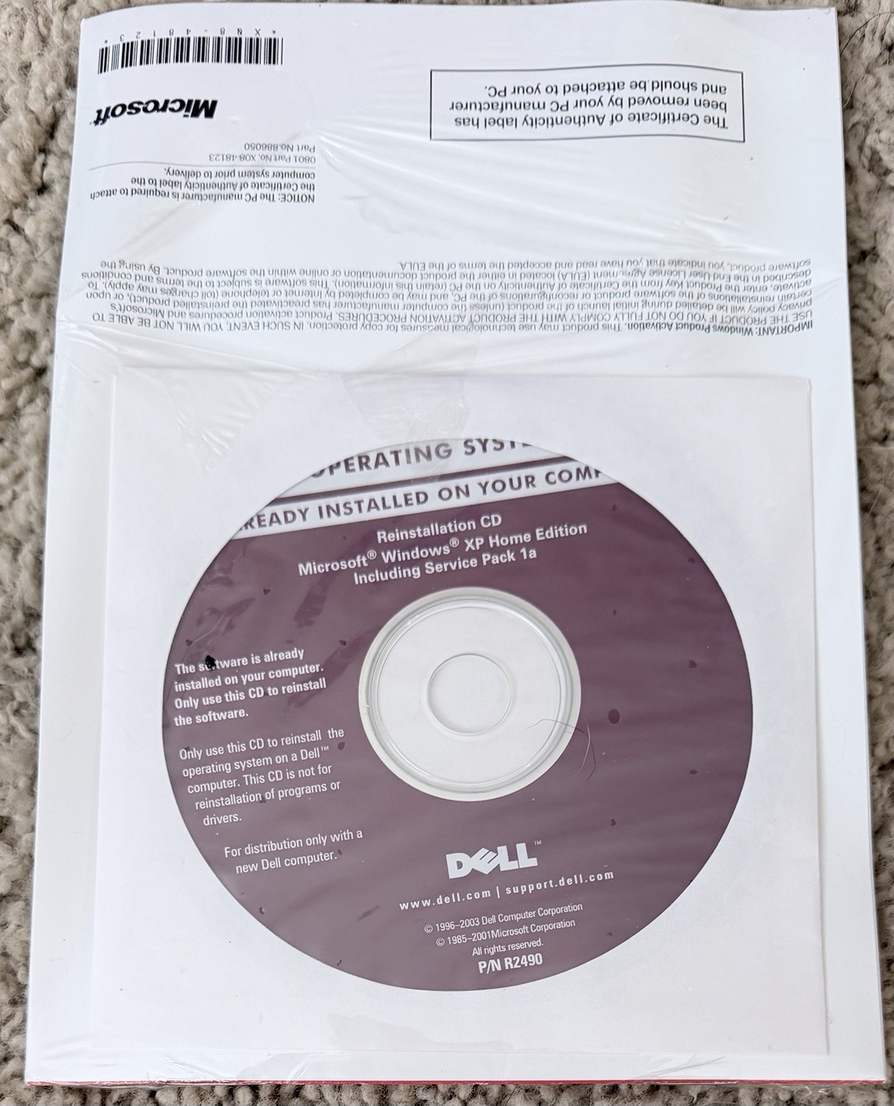 SEALED NEW Microsoft Windows XP Home Edition Version 2002