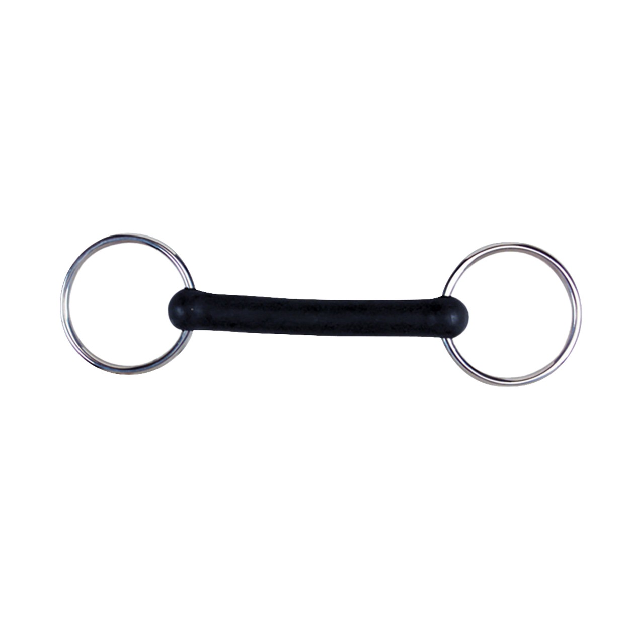 Korsteel Flexi Rubber Mullen Mouth Loose Ring Snaffle Bit (WB247)