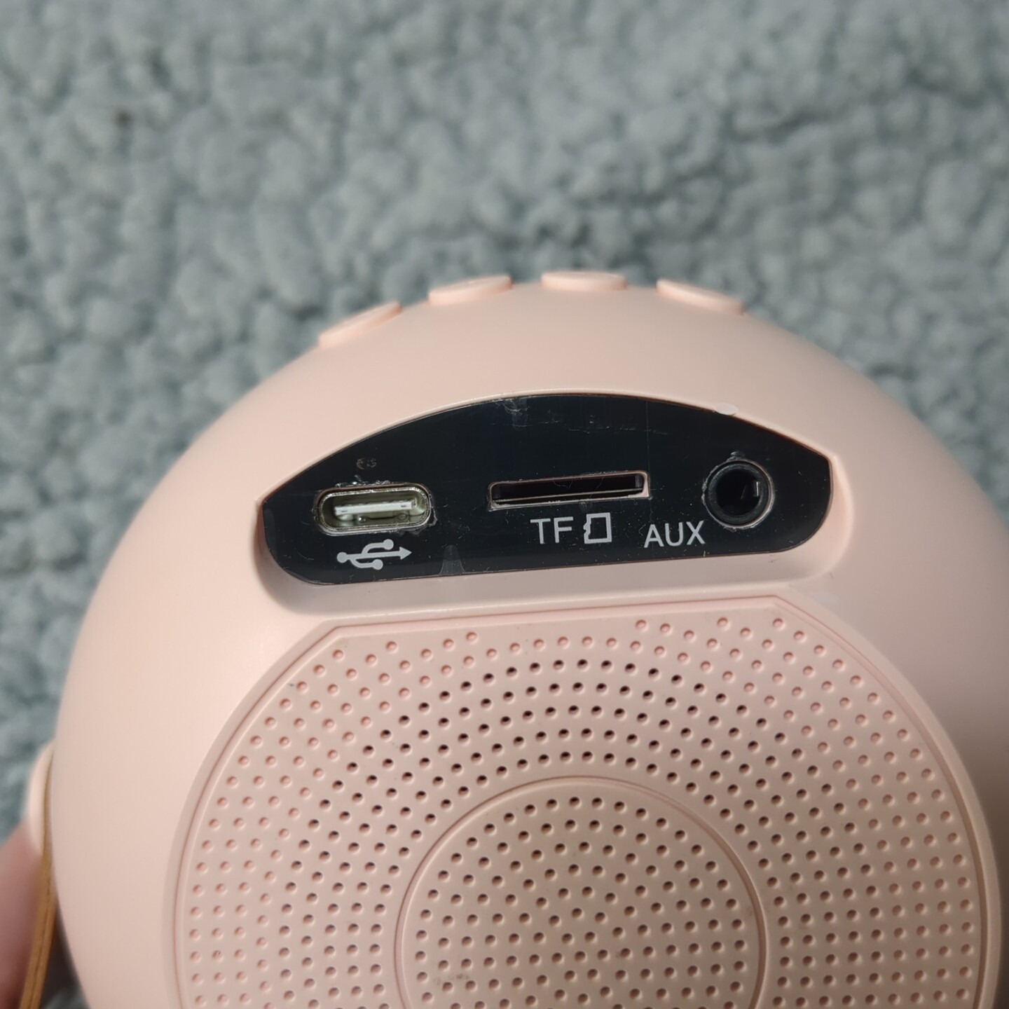 Bluetooth Karaoke Speaker And 2 Microphones for Kids Pink