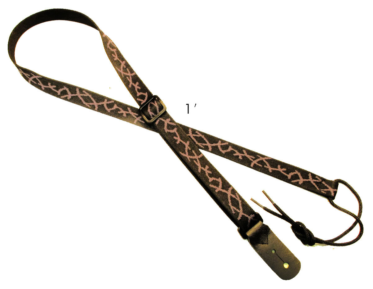 Legacystraps 1" Mandolin Strap Ukulele Strap *SALE* Silver Talus