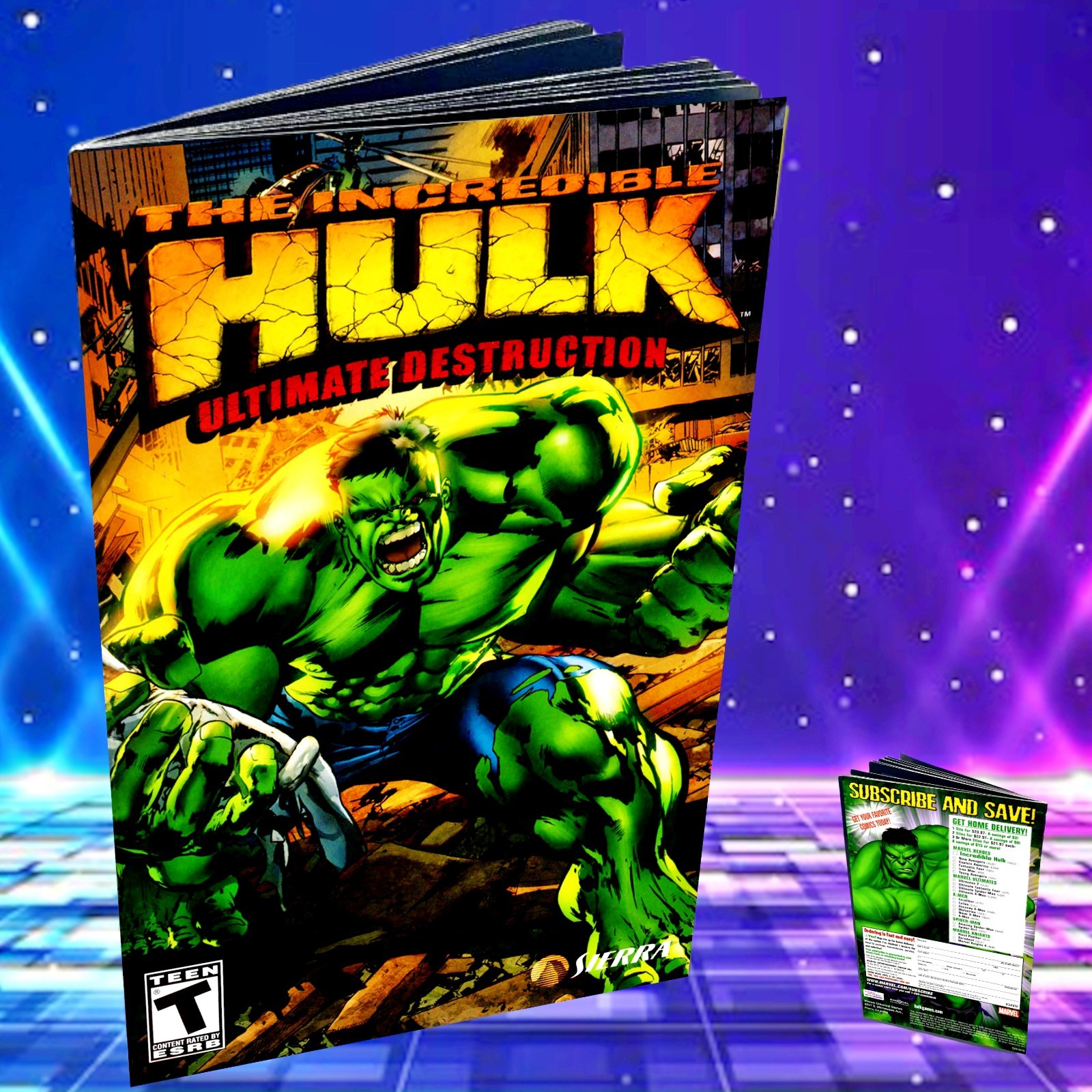 Replacement Manual for - Incredible Hulk - Sony PS2 Instruction Booklet