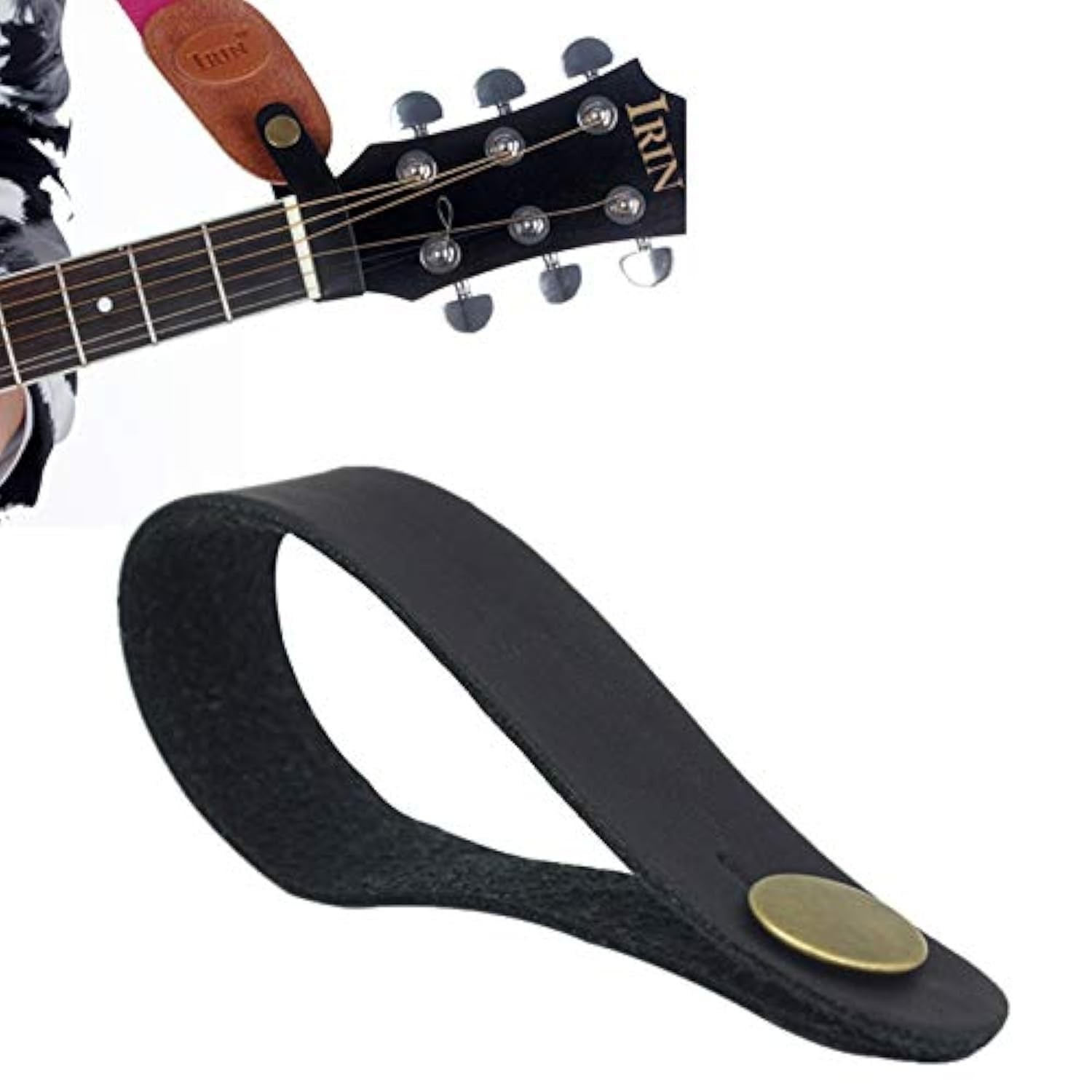 Premium Guitar Strap Lock, Leather Guitar Strap Button, Leather Guitar Neck S...