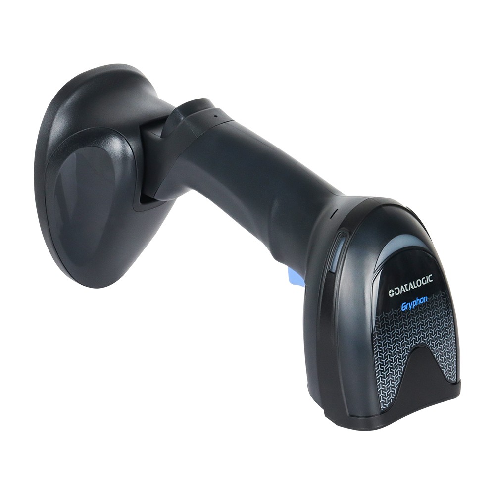 Datalogic 1D/2D Barcode Scanner Reader W/ Base Gryphon Handheld USB GD4590-BK-B