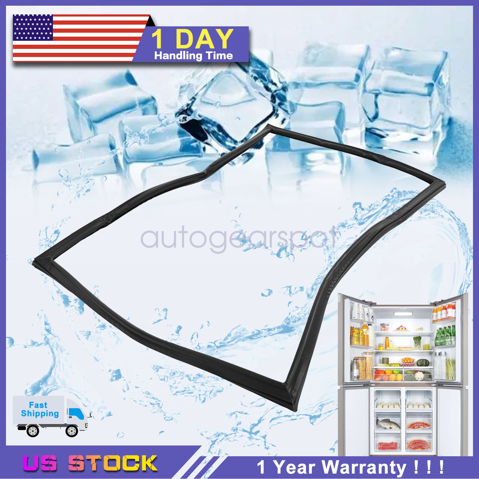 W10436252 Freezer Door Gasket For Maytag Refrigerator W10131754 W10164041