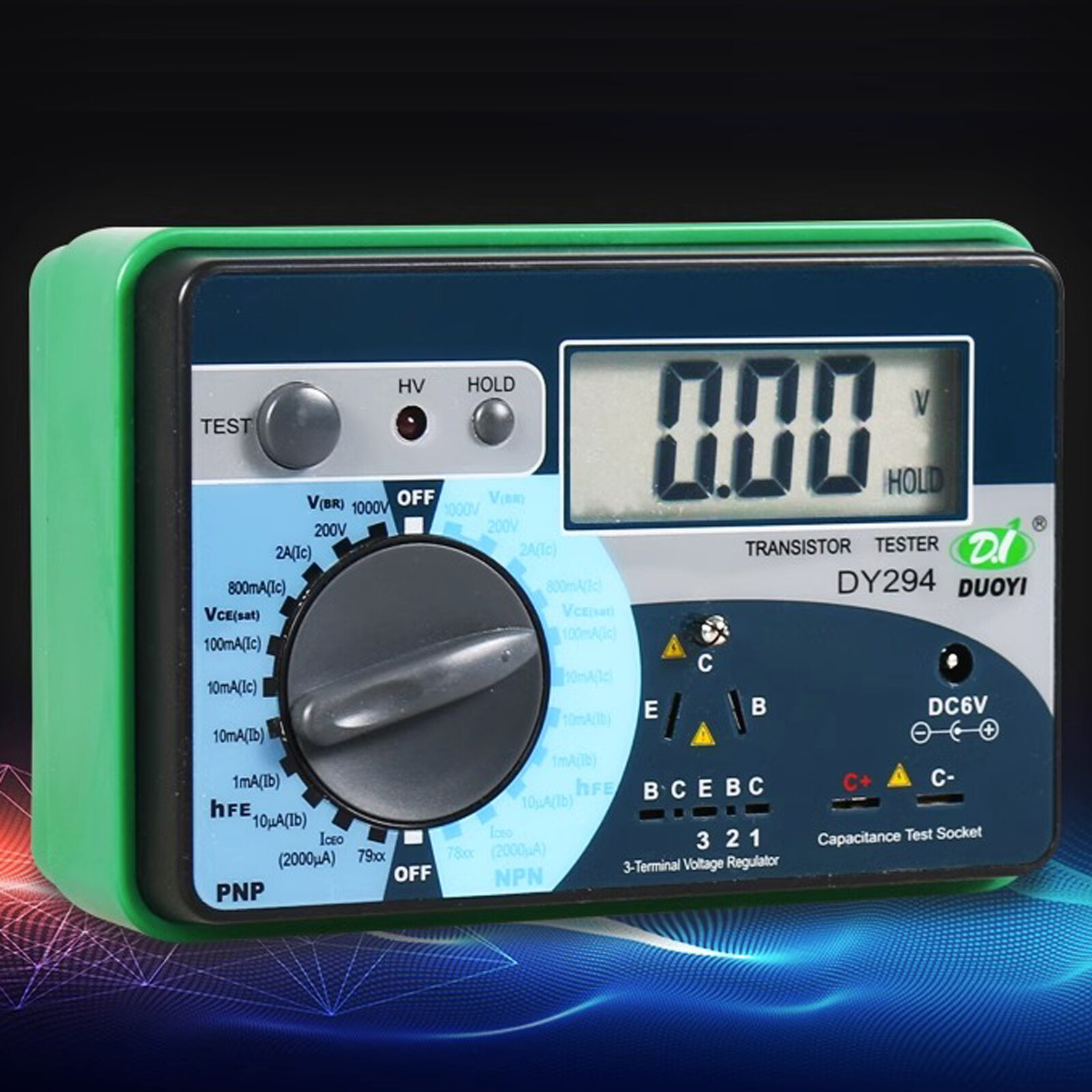 1pc DUOYI DY294 Digital Transistor DC parameter tester