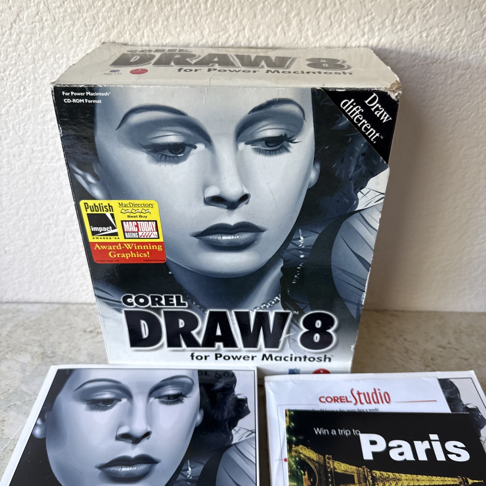 Corel Draw 8 Power Macintosh Software Complete CDs & User Manuals