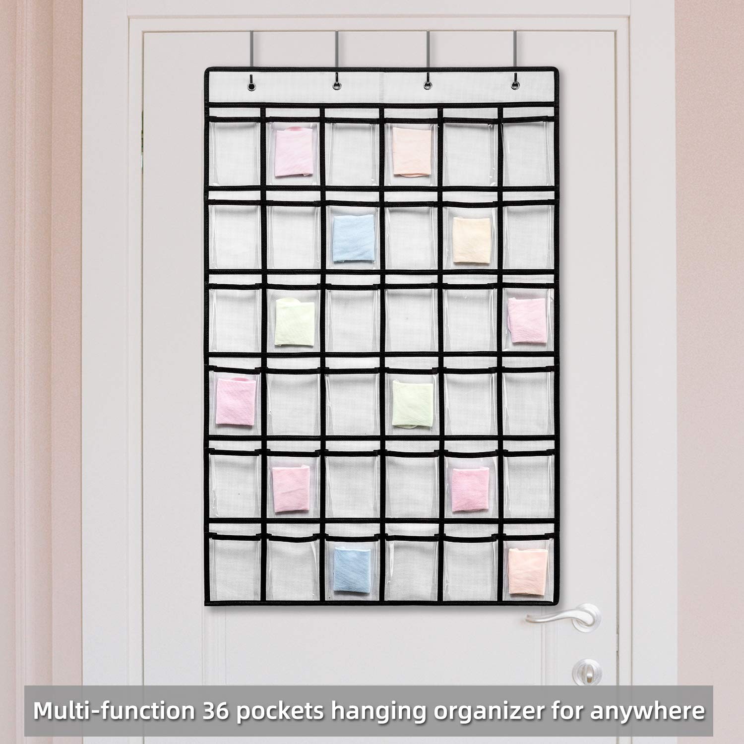 SAVERHO 36 Clear Pockets Classroom Pocket Chart for Cell Phones, Pocket Chart...