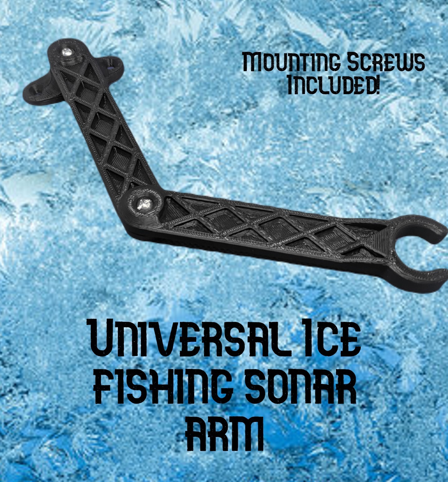 Ice Transducer Arm Upgrade for Garmin, Lowrance, Vexlar, Hummingbird Fishfinder