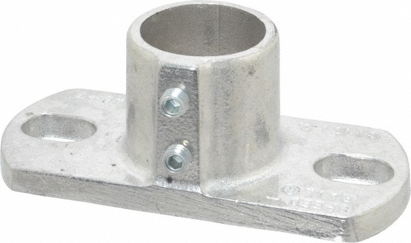 Hollaender 1-1/4" Pipe, Base Flange, Aluminum Alloy Flange Pipe Rail Fitting ...