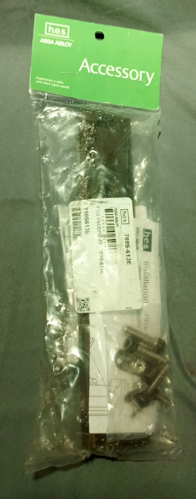 H. E. S.  Assa Abloy 789S-613E 7000 Faceplate