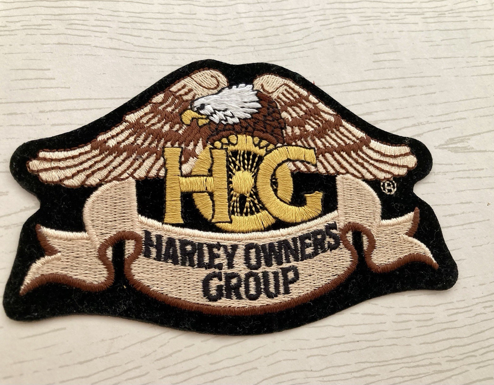 HARLEY DAVIDSON OWNERS GROUP HOG EAGLE PATCH 4-1/2” X 3”
