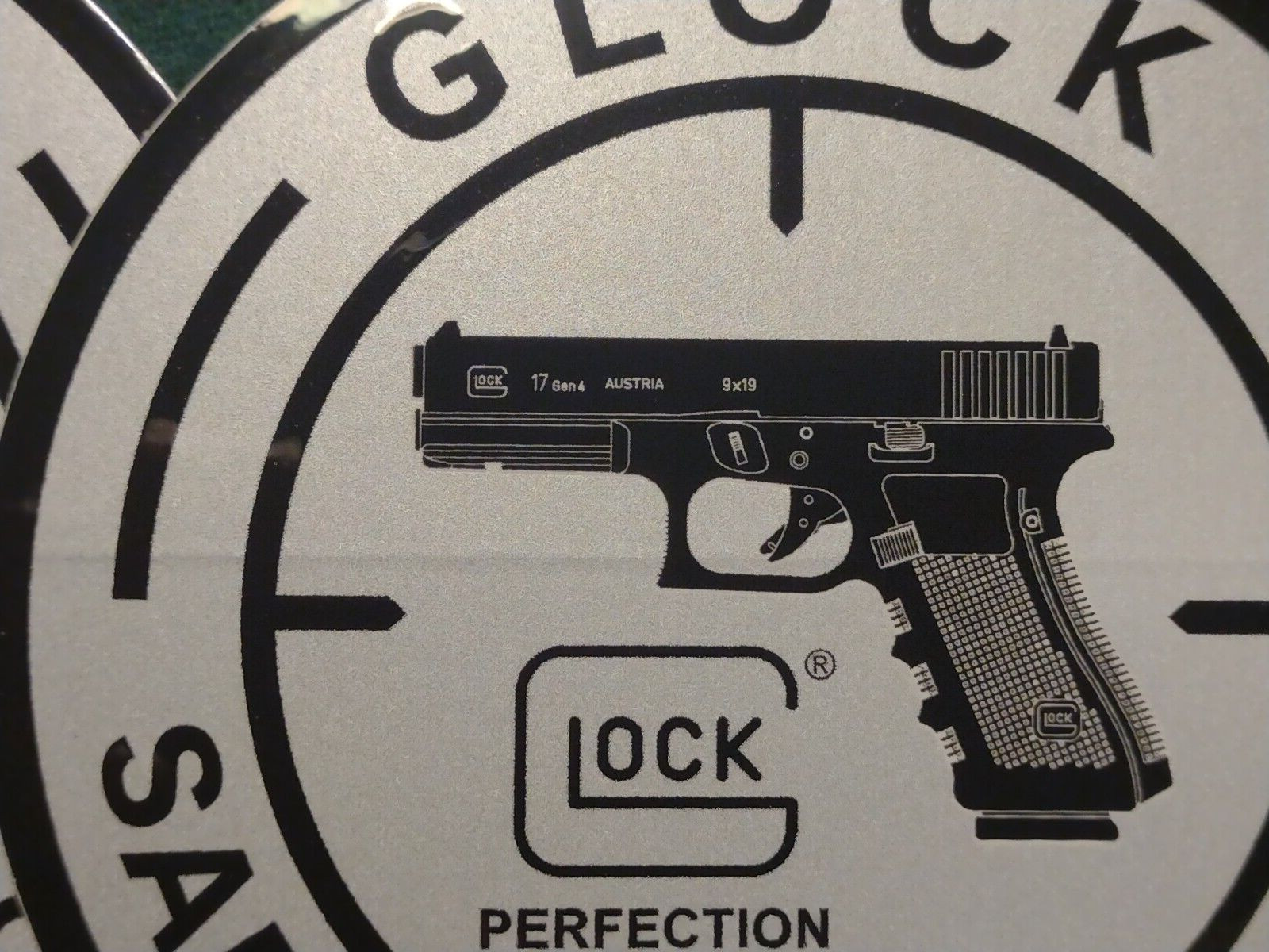 GLOCK PERFECTION SAFE ACTION PISTOLS Three 4" Gen4 Stickers SHOT-SHOW NOS 9MM