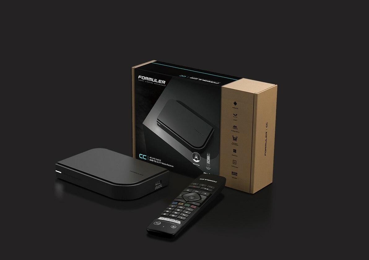 Formuler CC Android-based OTT 4K Streamer - Bonus Indoor Antenna