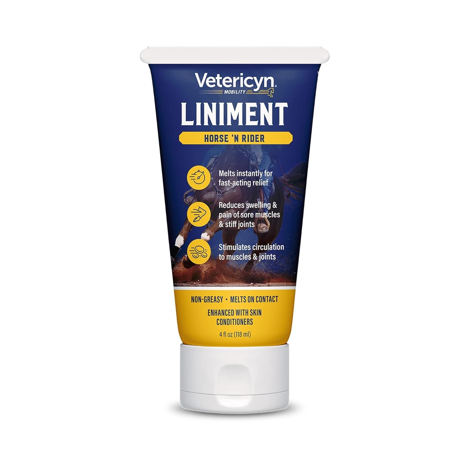Vetericyn Mobility Horse and Rider Liniment for Fast-Acting Relief of Muscles an